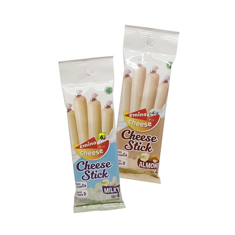 

EMINA Cheese Stick Keju Bentuk Sosis Tinggal Makan 1bks isi 4pcs x 12gr