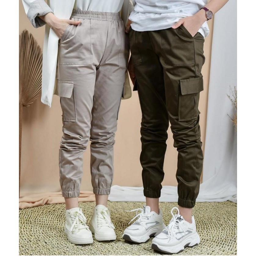 CELANA BAGY CARGO WANITA // BAGY CARGO PANTS REMAJA // CELANA JOGGER CARGOBAGGY CARGO MURAH