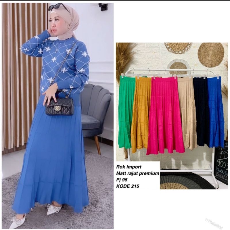 Rok rajut import || rok rajut bkk