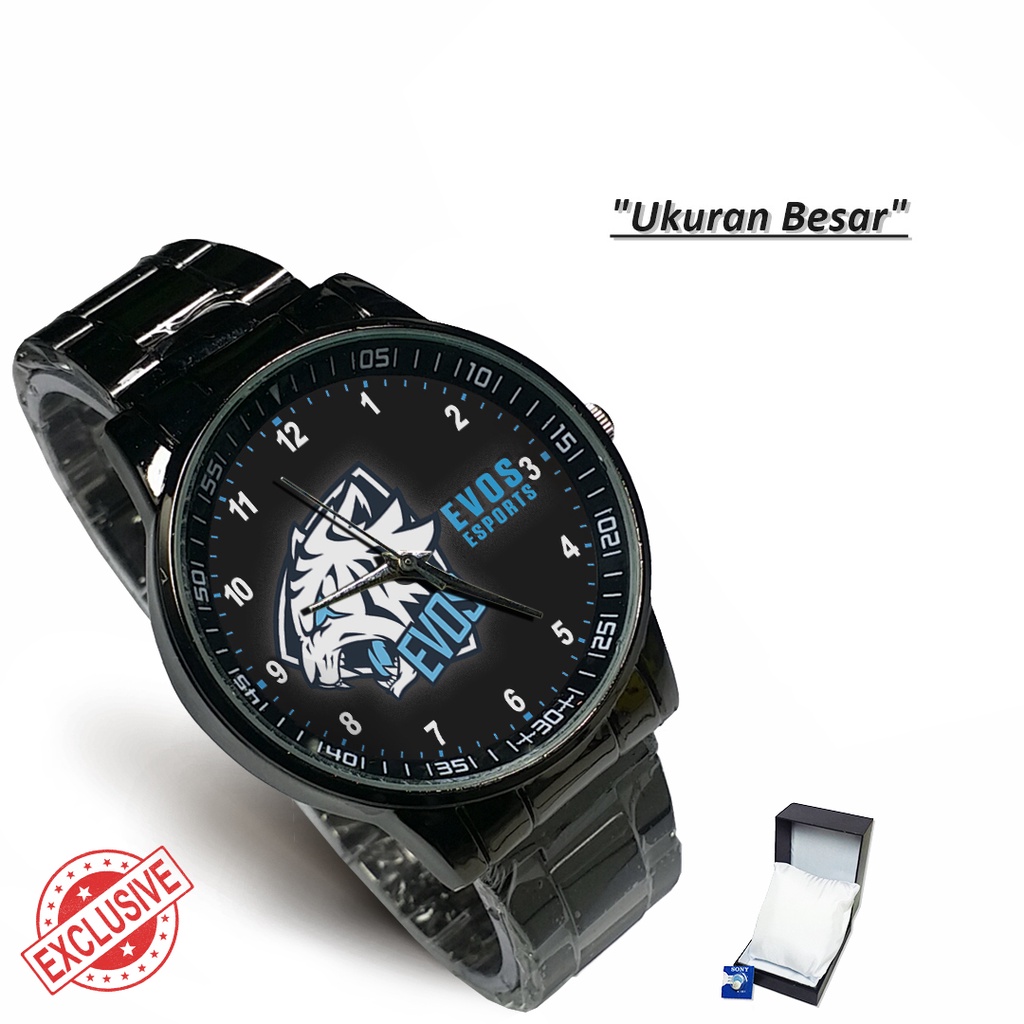 (Exclusive) Jam Tangan Squad EVOS Motif 3 {ML-FF} Rante Couple / Satuan