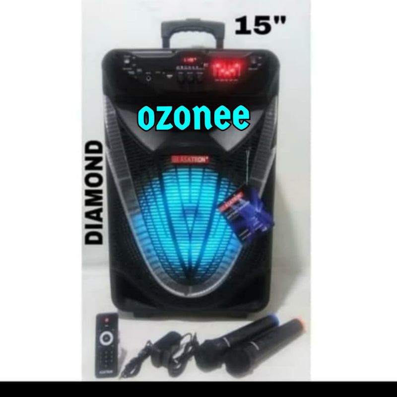 SPEAKER PORTABLE ASATRON DIAMOND HT 8873 15 INCH ORIGINAL