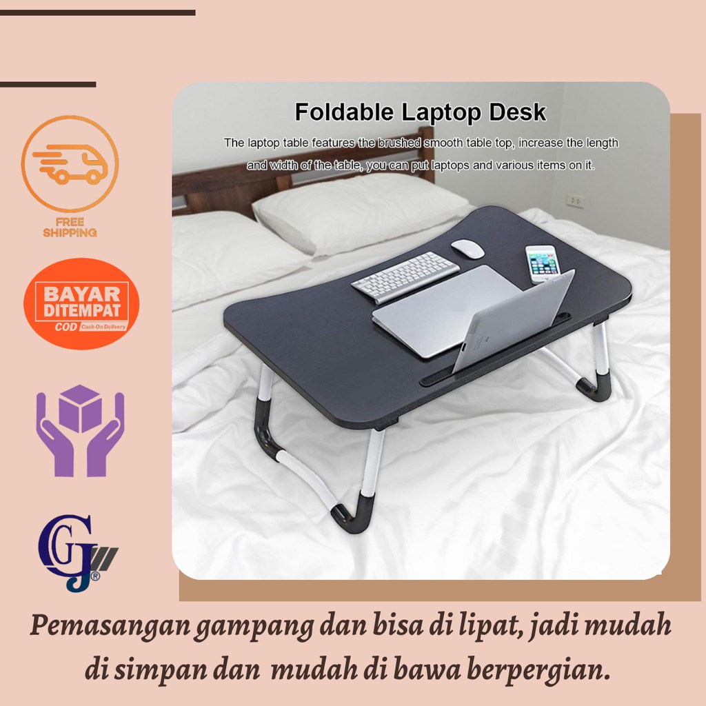 Jual Meja Lipat Portable Untuk Laptop Belajar Kerja Multifungsi ...