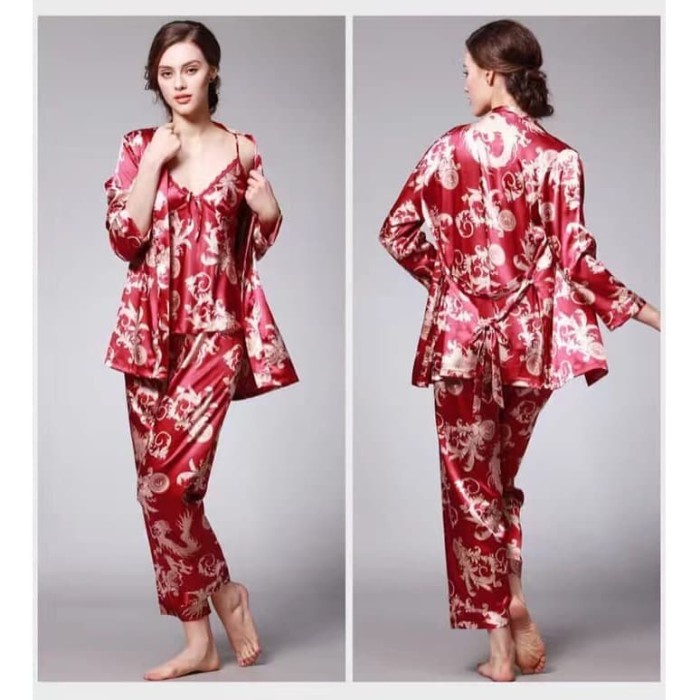 Baju Tidur - Kimono Lingerie / Baju Tidur Wanita / Piyama Set