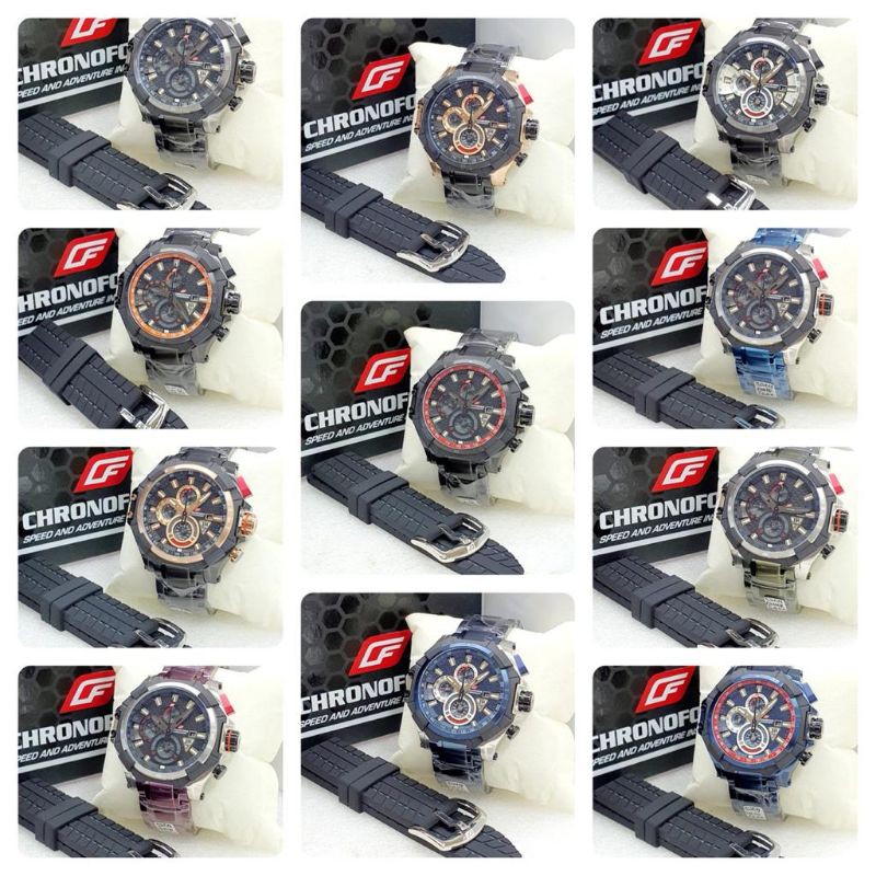 JAM TANGAN PRIA CHRONOFORCE 5209 CP 5209G   ORIGINAL