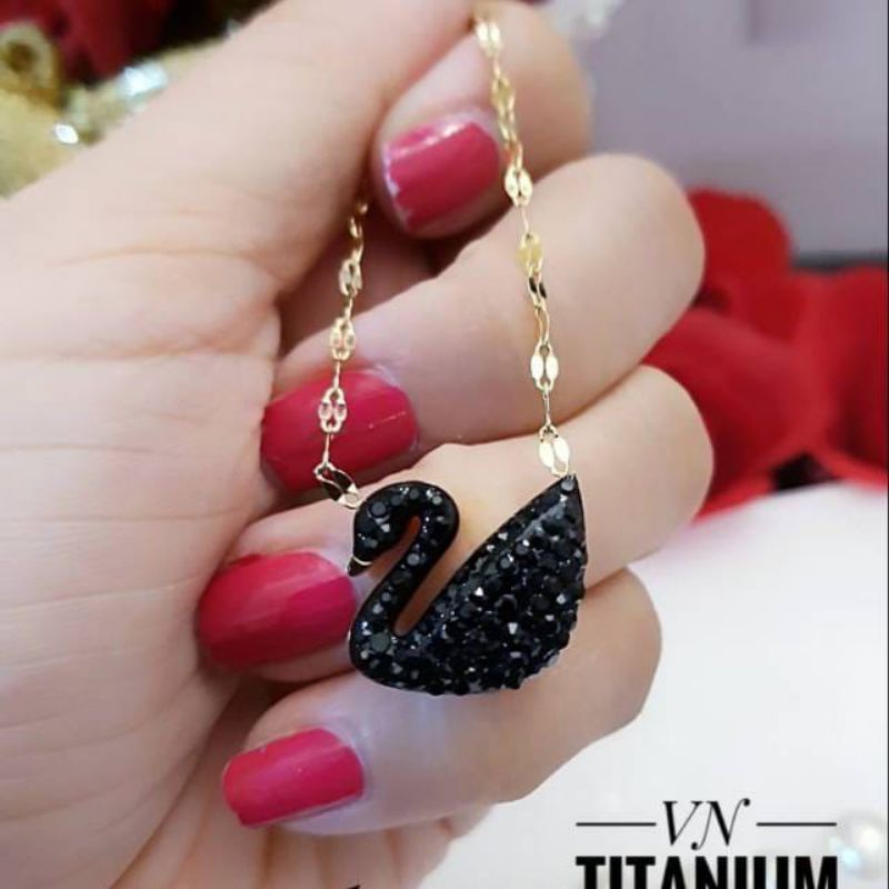 Titanium Kalung Swan Terlaris ER67