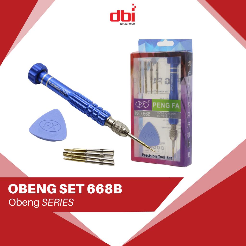 Obeng Set Premium Magnetik Magnet CELLKIT 668 5in1 Plus 1,5 2.0 Y0,6 T2 T5 Star 0,8 Android iPhone