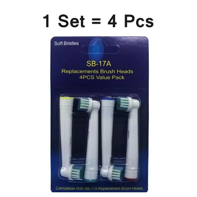 Refill kepala Sikat gigi Elektrik isi 4 pieces Universal Electric Tootbrush refill