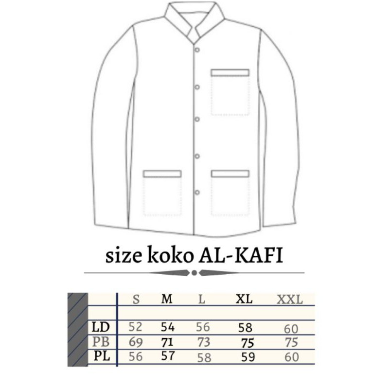 Baju Koko Haibah Model Ammu Saku Depan Alkafi Kafana Koko Habaib Lengan Panjang Superspuun Toyobo M L XL