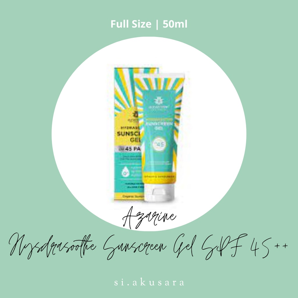 Azarine Hydrasoothe Sunscreen Gel SPF 45 PA ++ 50ml [BPOM]