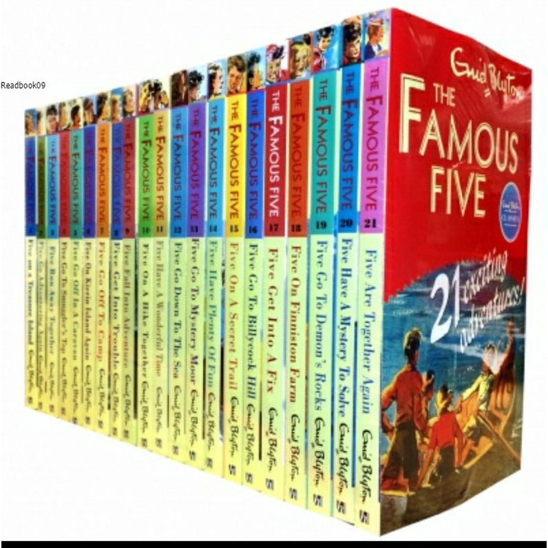 BUKU Novel 21 set  SERIES THE FAMOUS FIVE  by Enid Blyton + DOORPRIZE MENARIK