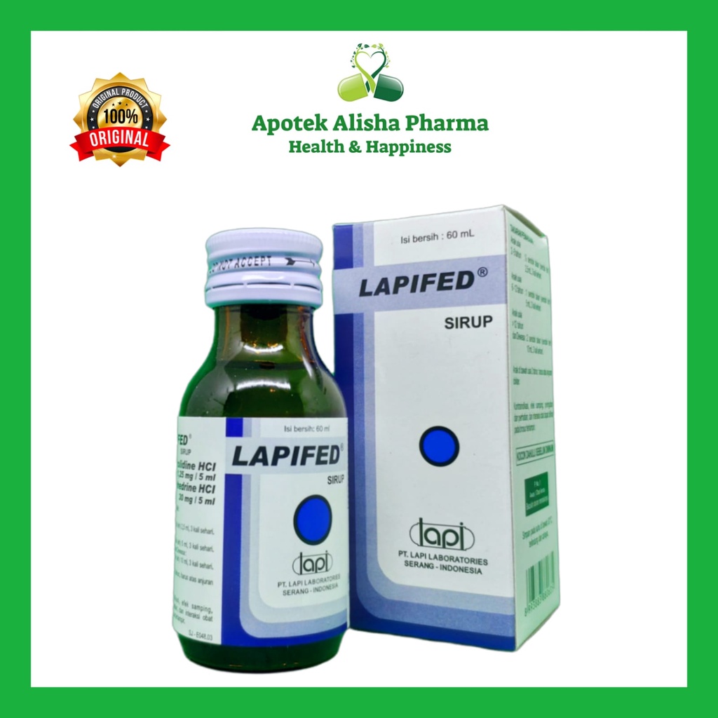 Lapifed Syrup 60ml/Lapifed DM Syrup 100ml/Lapifed Expectorant Syrup 60ml Obat Flu Pilek Meler Hidung Tersumbat Batuk Kering Batuk Berdahak/Lapifed Biru Merah