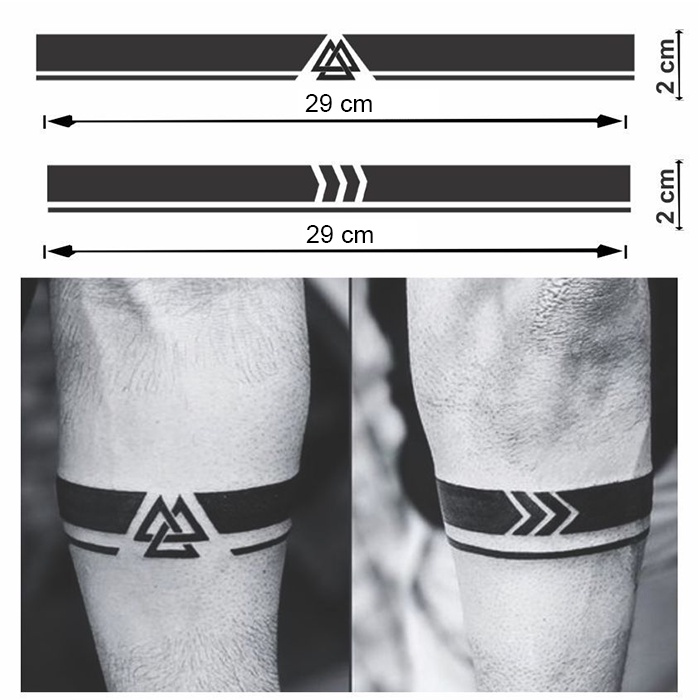 Tato Temporer Lengan Arm Band Anti Air / Lingkar Tangan