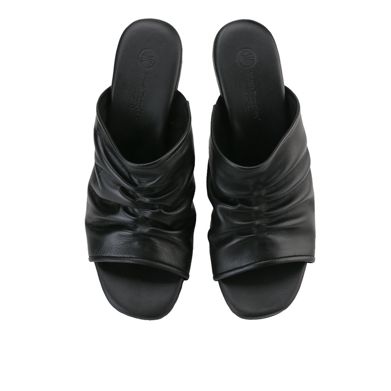 SANDAL WEDGES KULIT HUSH PUPPIES WANITA ORIGINAL TERBARU HITAM HW28