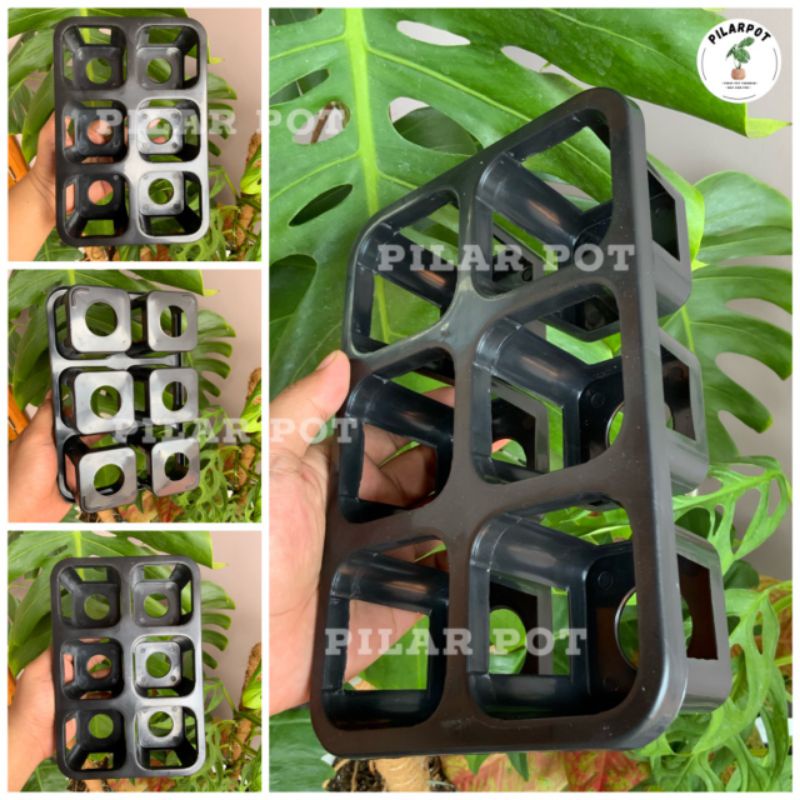 Tray pot nkt kotak 7CM (tanpa pot) | nkt kotak 7CM | tray semai bibit