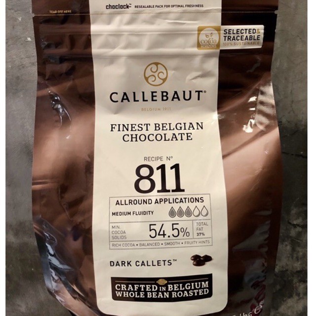 2,5 KG Callebaut Chocolate 54% / Chocolate Callebaut 811