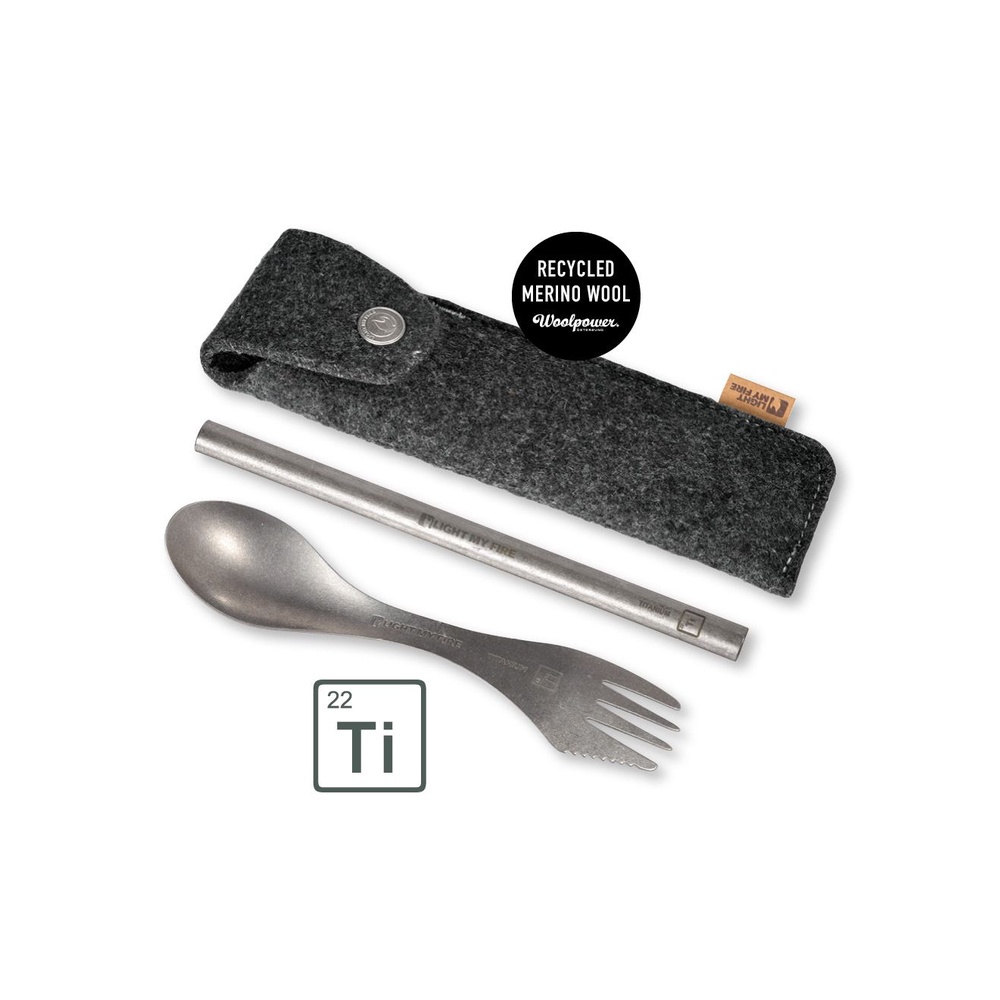 Light My Fire Spork´n Straw Kit Titanium