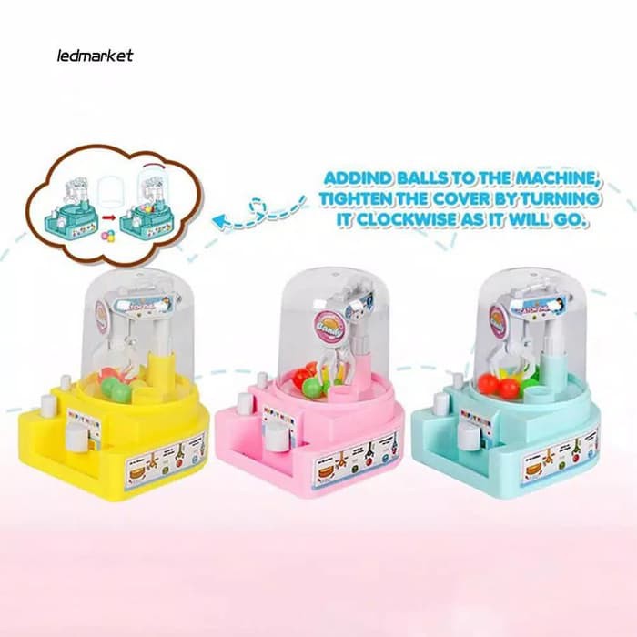 mini capit bola manual mainan