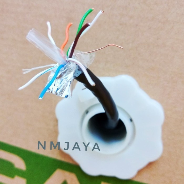 Spectra Lan Outdoor Cat 6 25 meter Ftp Cat6 Siap Pakai sudah dicrimping rj45 besi dan plugbooth Hitam