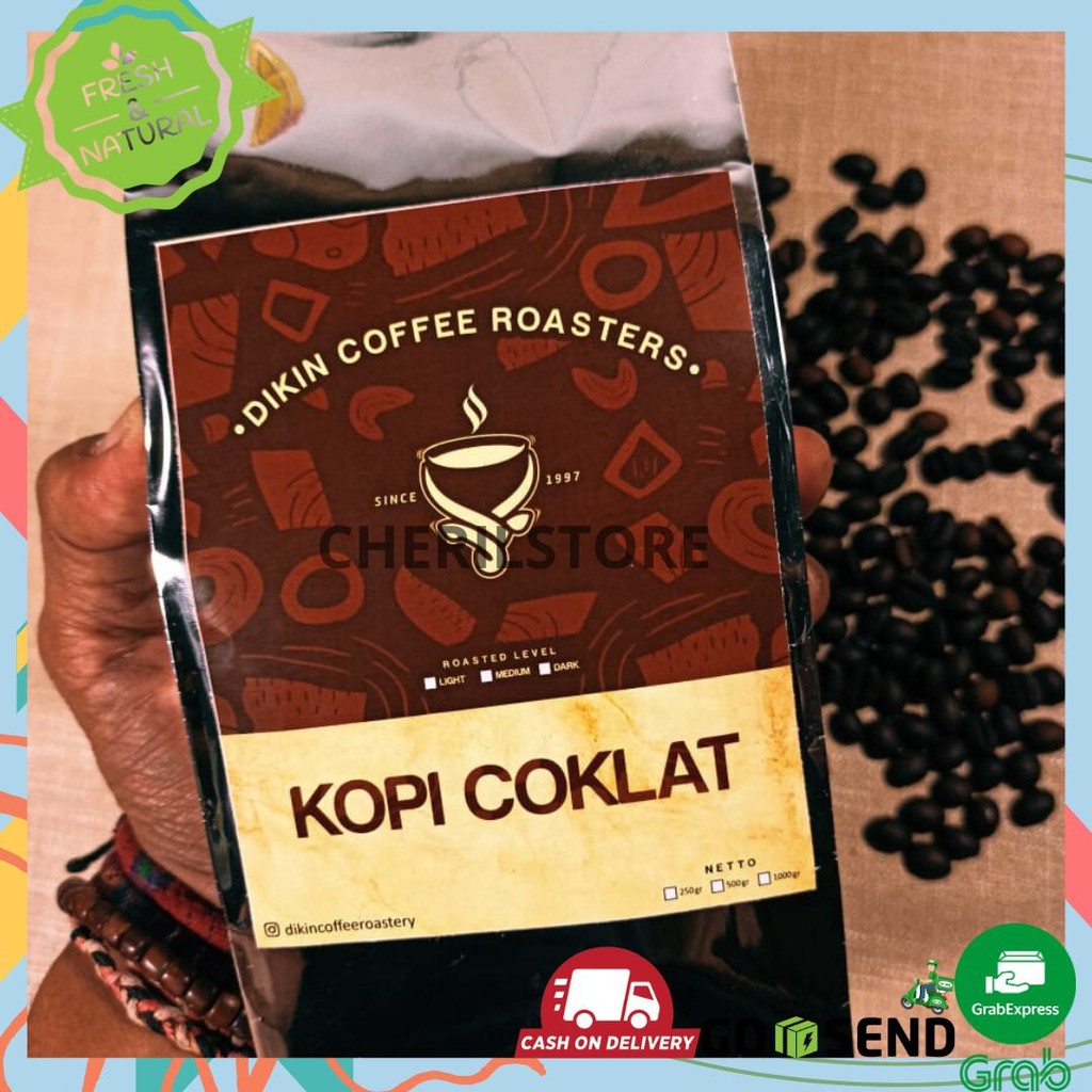 KOPI BUBUK ROBUSTA KOPI KASAR / ORIGINAL / COKELAT ASLI GRESIK (250 GRAM)