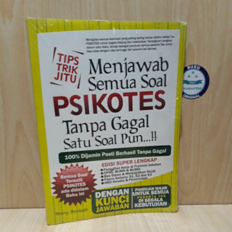 Tip Trik Jitu MENJAWAB SEMUA SOAL PSIKOTES.