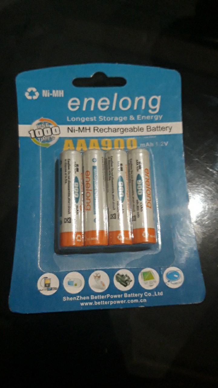 Baterai Aaa 4pcs Enelong Rechargeable Bisa Dicharge 900mah