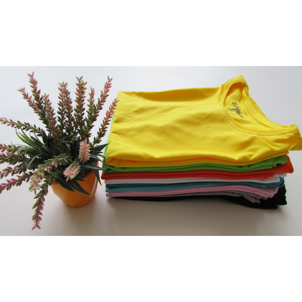 kaos polos anak cowok / cewek umur (8,10,12) tahun / BIGHUG KIDS
