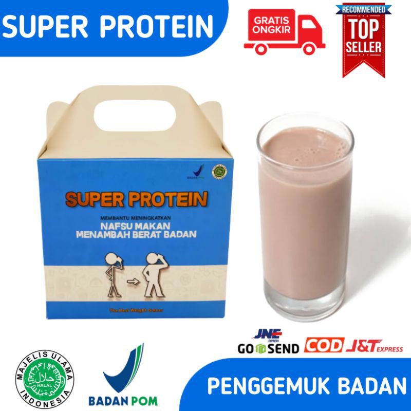 

Super Protein Susu Penggemuk Badan Original Rasa Coklat & Vanila 300gr