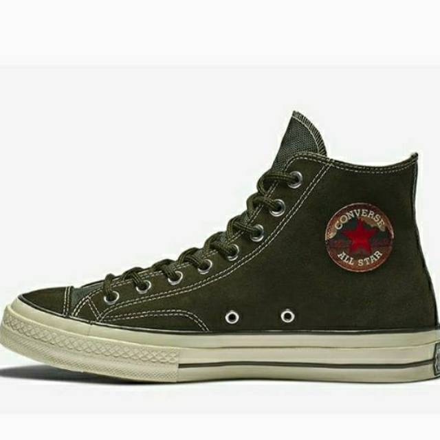 Converse ct 70s hi suede pack green