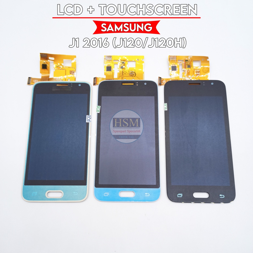 LCD SAMSUNG GALAXY J1 2016/J120/J120H FULLSET TOUCHSCREEN ORI OEM