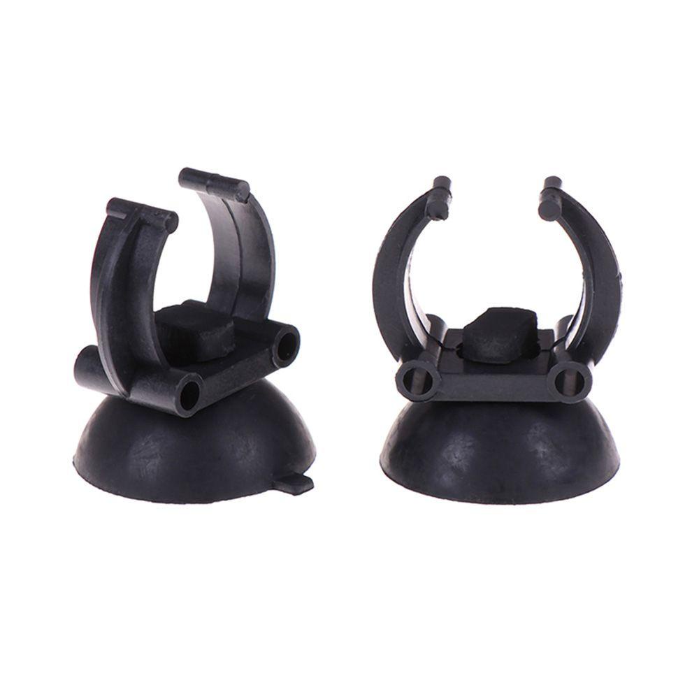 REBUY Rebuy Suction Cups 5Pcs Hitam Tabung Oksigen Holder Fish Tank Aquarium Lampu LED Pemanas Sedot Klip