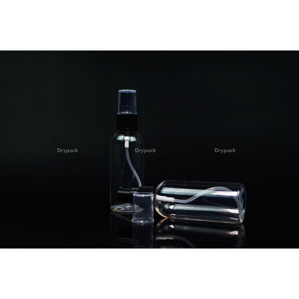 Botol Treatment 60 ml Natural tutup Hitam