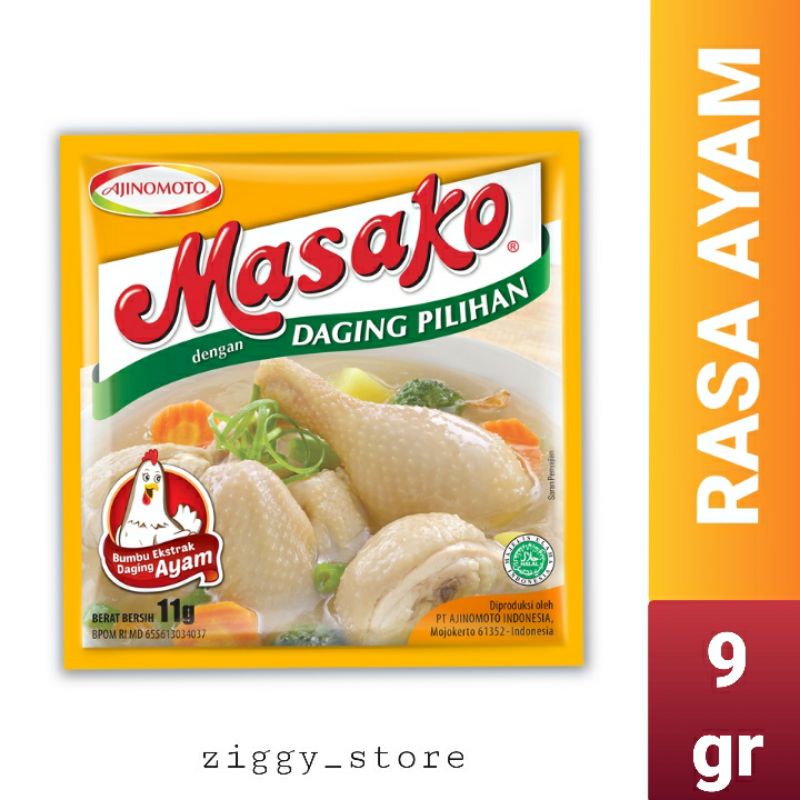 

Masako Rasa Ayam sachet 9 gr / Kaldu Bubuk Masako Rasa Ayam 9 gr