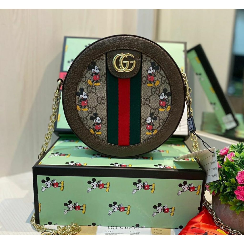 Tas Slempangbag Gucci Circle Mickey Freebox