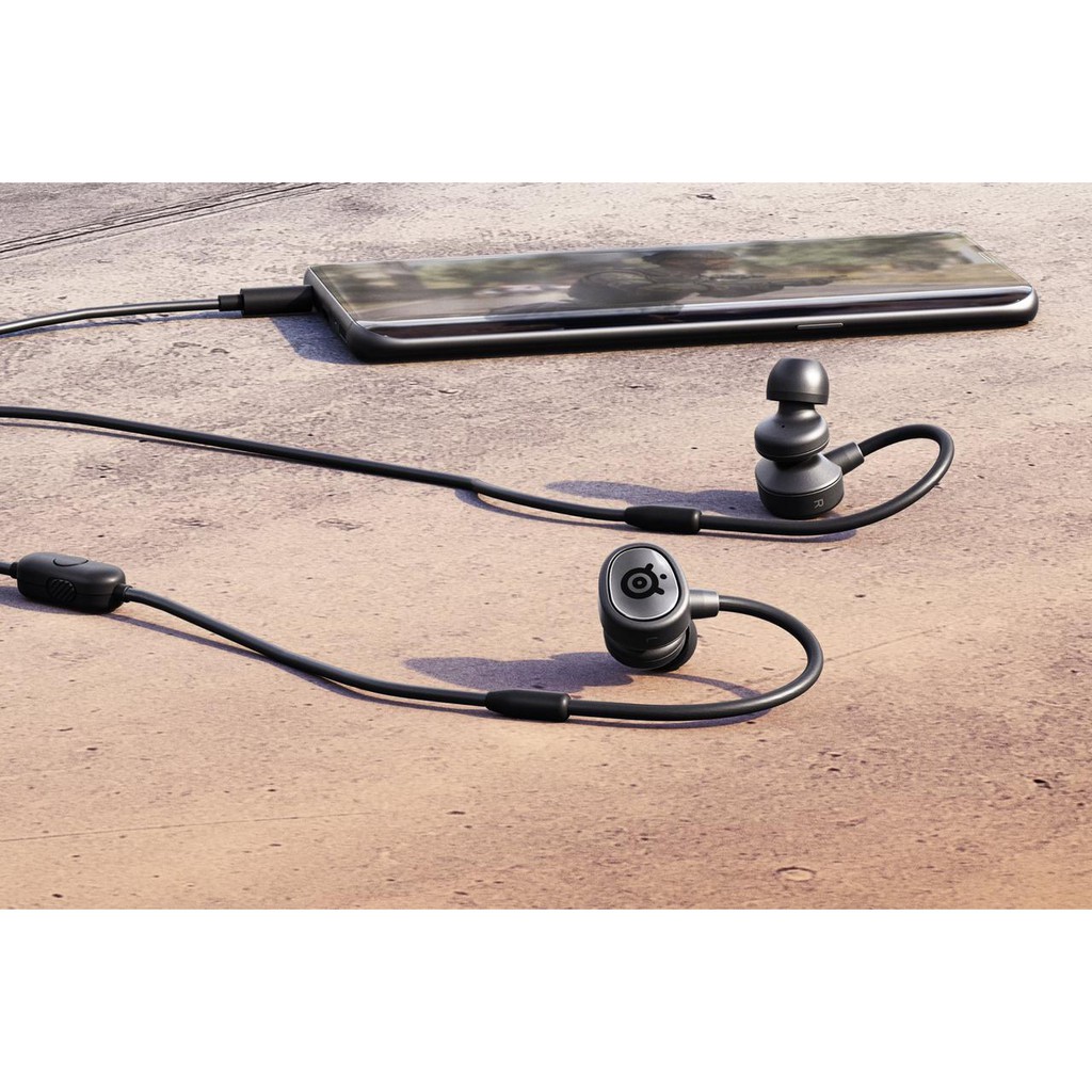 Steelseries TUSQ In Ear Dual Mic - Earphone Gaming