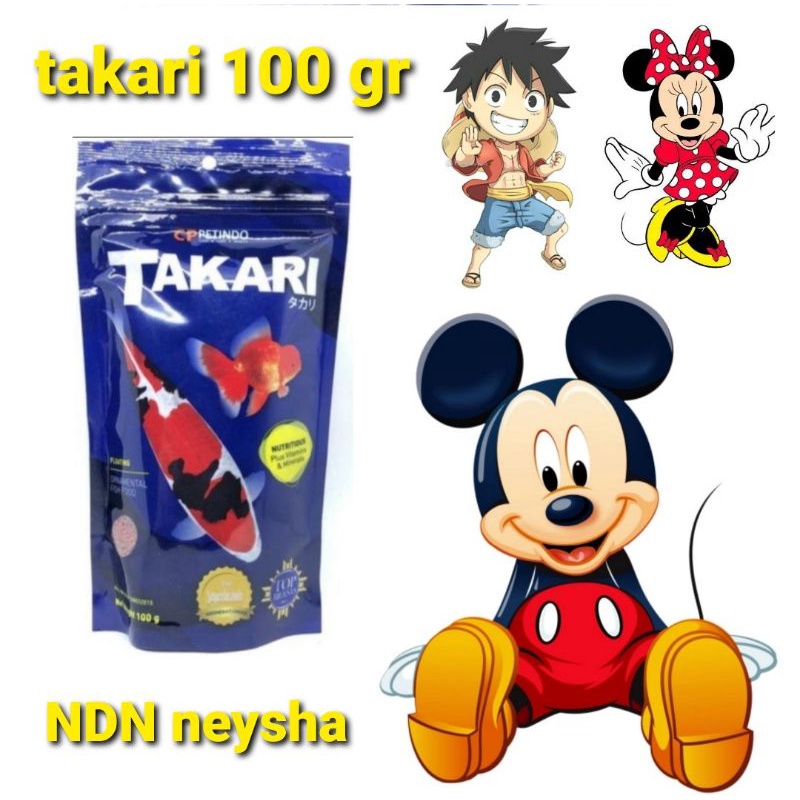 pakan pelet ikan mas koki koi takari 100gr