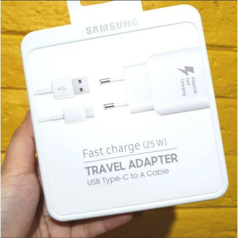 Charger original 1port+1 kabel type C 2,4A 25 Watt Original 100% tersegel