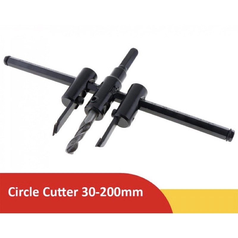 Ikura Mata Bor Kayu Jangka Adjustable Circle Hole Saw Cutter