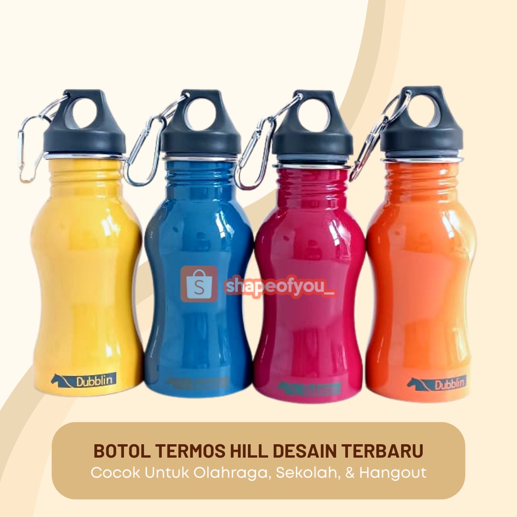 Botol Minum Anak Sekolah Termos Stainless Steel Tumblr 350ml Dubblin H