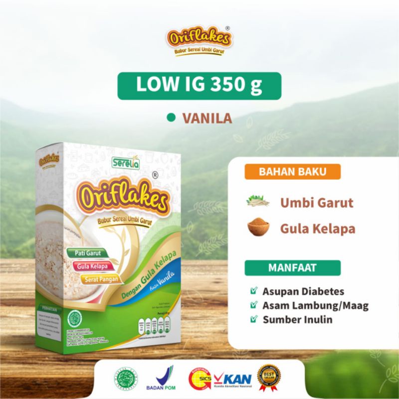 

Oriflakes Sereal Umbi Garut Solusi Lambung 350gram Umbi Garut