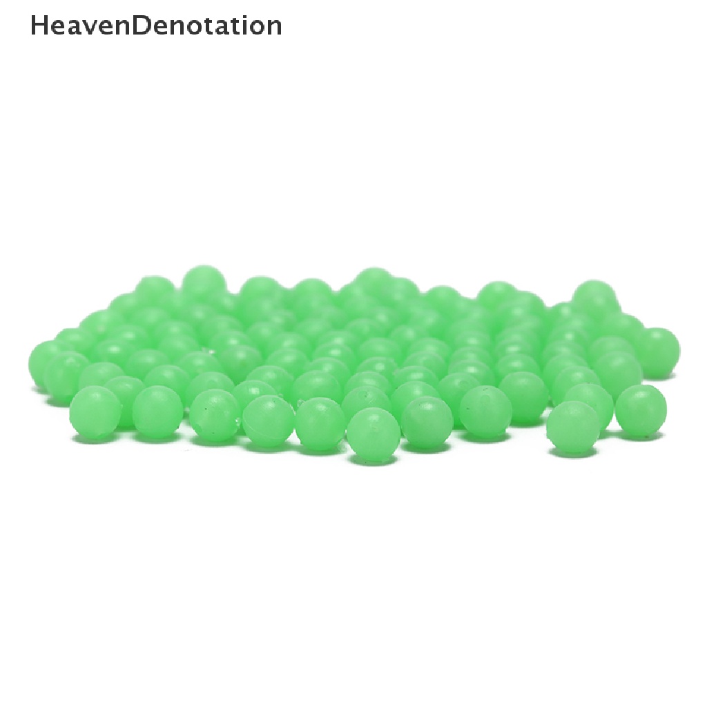 (Heavendenotation) 100 Pcs Pelampung Umpan Pancing Bentuk Bulat Ukuran 6 / 8mm