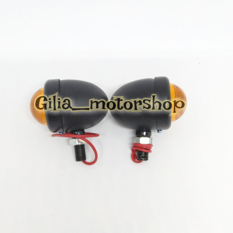 Sein Bulat Model Acipi/ sein tawon Hitam Motor Universal