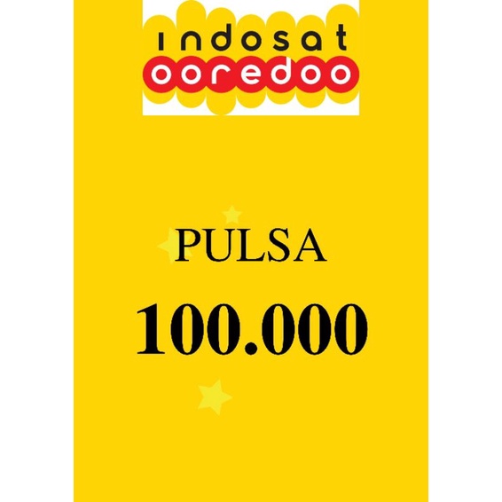Pulsa Murah Isi ulang Indosat 100 Ribu