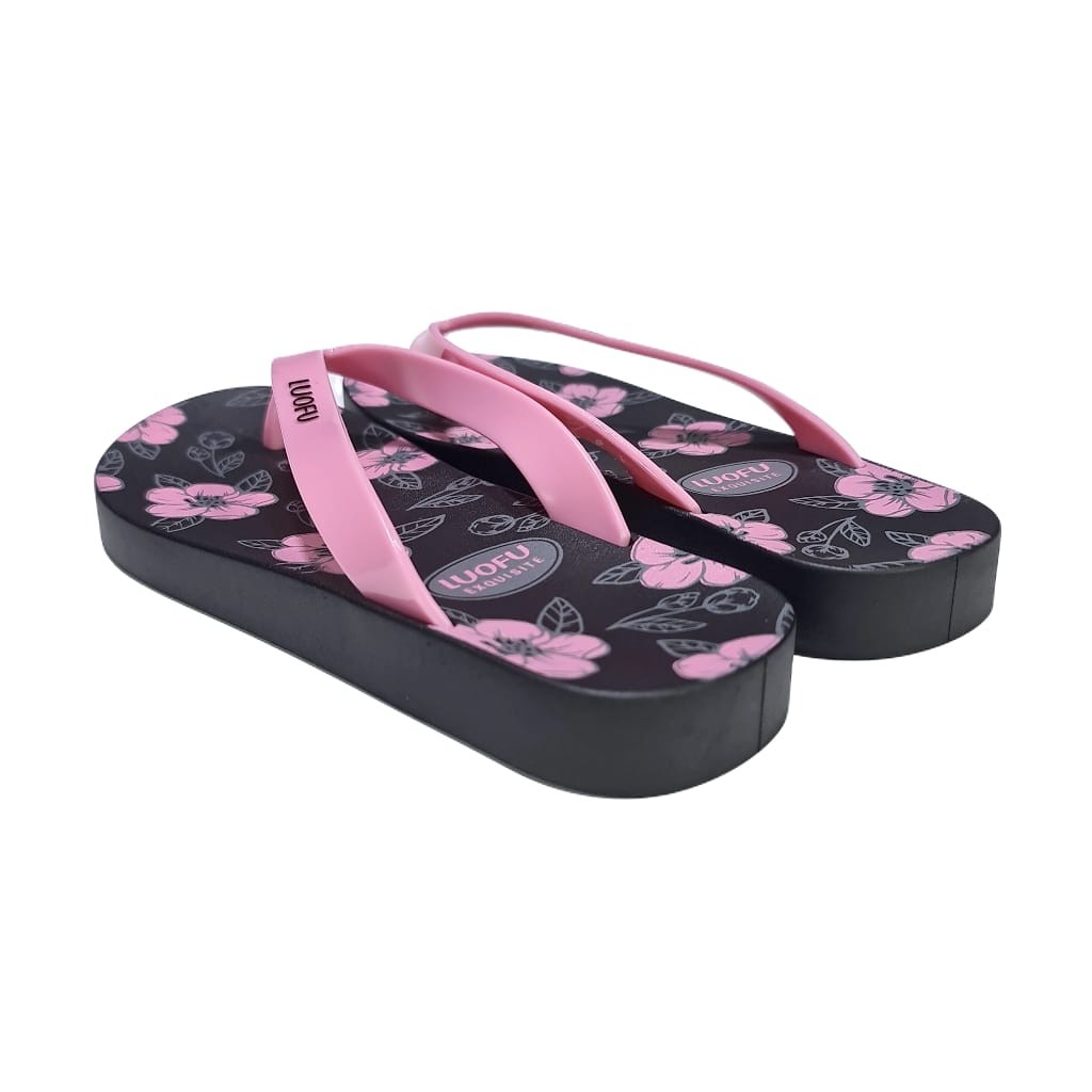 jelly sandal jepit wanita luofu karet import sendal japit cewek F2318E09S