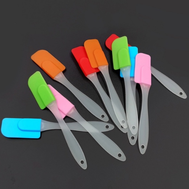 Spatula Silicone Alat Aduk Adonan Kue Anti Lengket Food Grade Elastis Tahan Panas Oles Cake Silikon / KUAS SILICON TAHAN PANAS / KUAS MENTEGA / KUAS BBQ / FOOD BRUSH / KUAS SILICON FOOD GRADE / Spatula Polesan Kue / Spatula Pengaduk Adonan Sebaguna