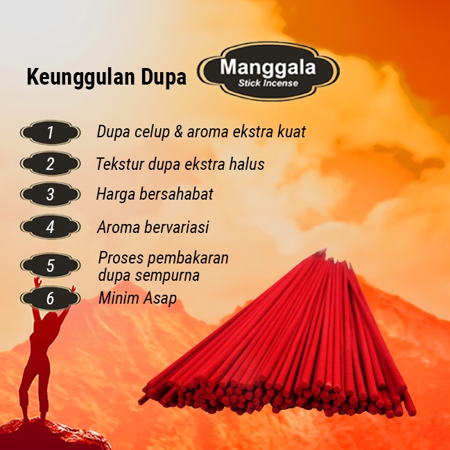 Dupa / Hio Wangi Success Manggala Stick Merah 39 cm 200 gr