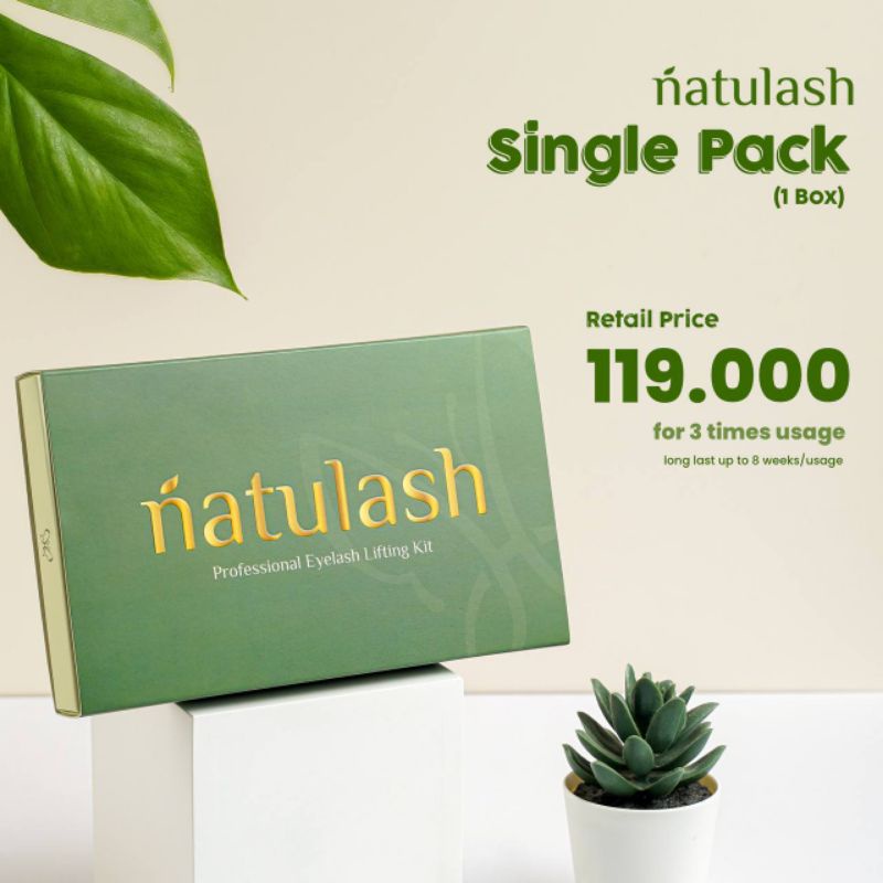 Natulash Original Indonesia | Natulash Professional Eyelash Lifting Kit | Paket Pelentik Bulumata | 