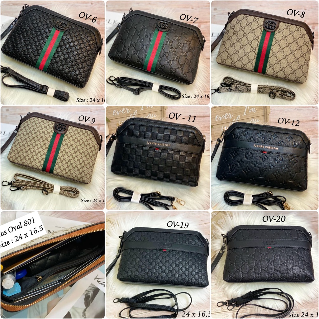 CLUTCH OVAL SELEMPANG SIZE 24 X 16