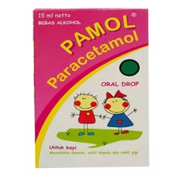 PAMOL Syrup 60 ML - Drop 15 ML - Obat Demam Panas Paracetamol Anak Bayi Drops Parasetamol