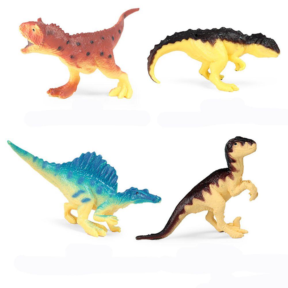 R-flower 12PCS Mainan Edukasi Model Dinosaurus Triceratops Brachiosaurus Untuk Belajar Sains Anak