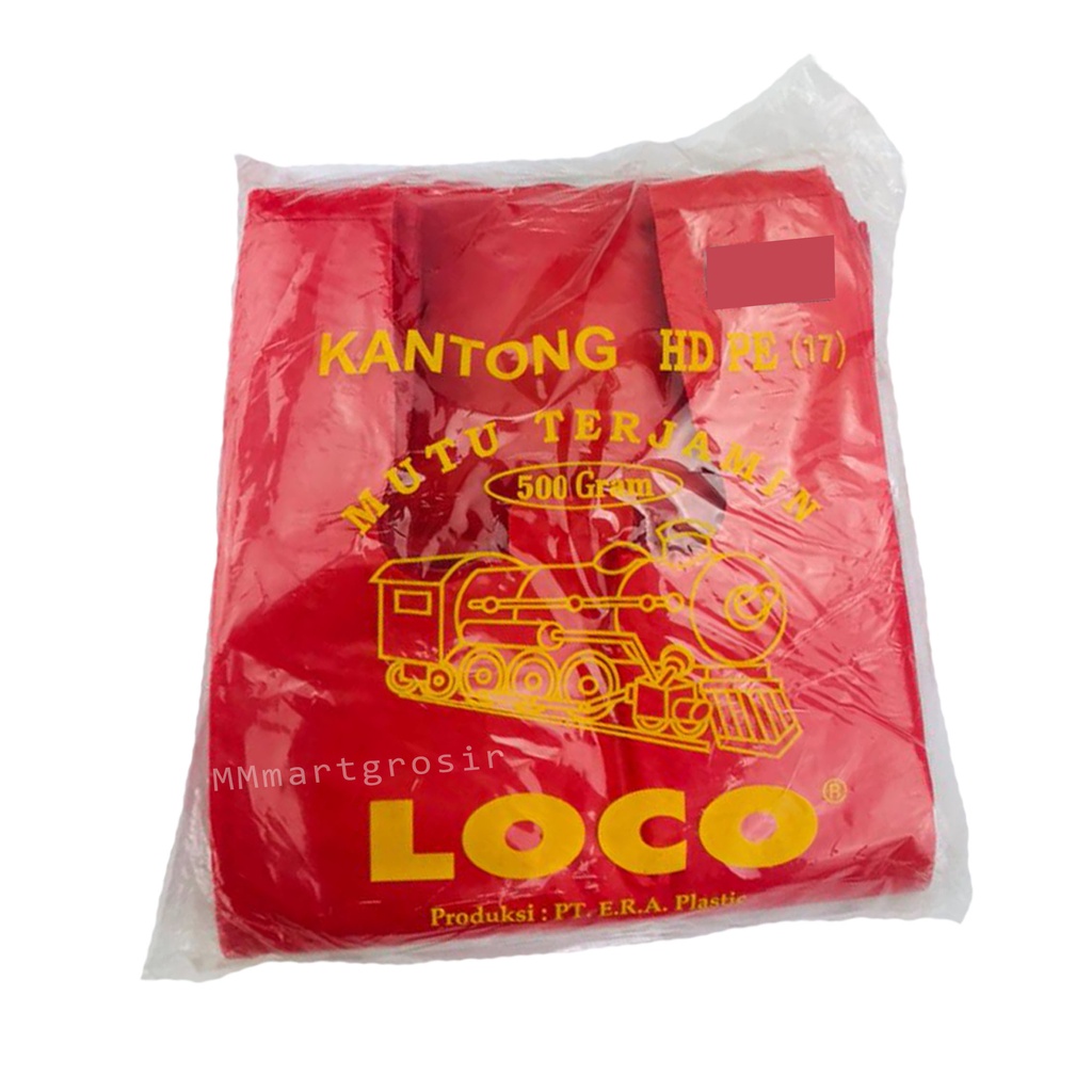 Loco / Kantong HDPE 17 / Kantong Plastik Merah / 500g